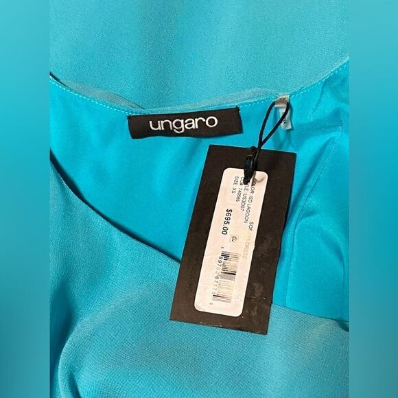 Ungaro Ruched Chiffon Mini Dress size XS - Picture 12 of 14